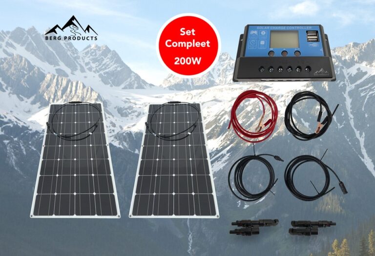 Flexibel Zonnepaneel voor Camper, Caravan of Boot 200W 12V