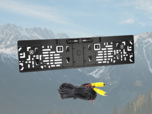 Caméra de recul dans le support de plaque d'immatriculation