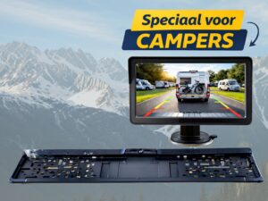 Kabellose Solar-Rückfahrkamera im Kennzeichenhalter – mit 5-Zoll-Display