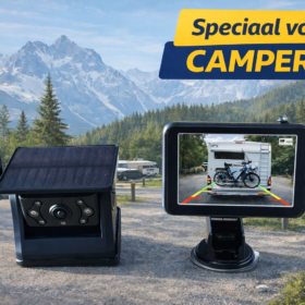 Caméra de recul magnétique solaire – sans fil – avec écran de 5 pouces