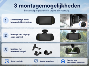 BergGPS dubbele achteruitrij camera voor camper
